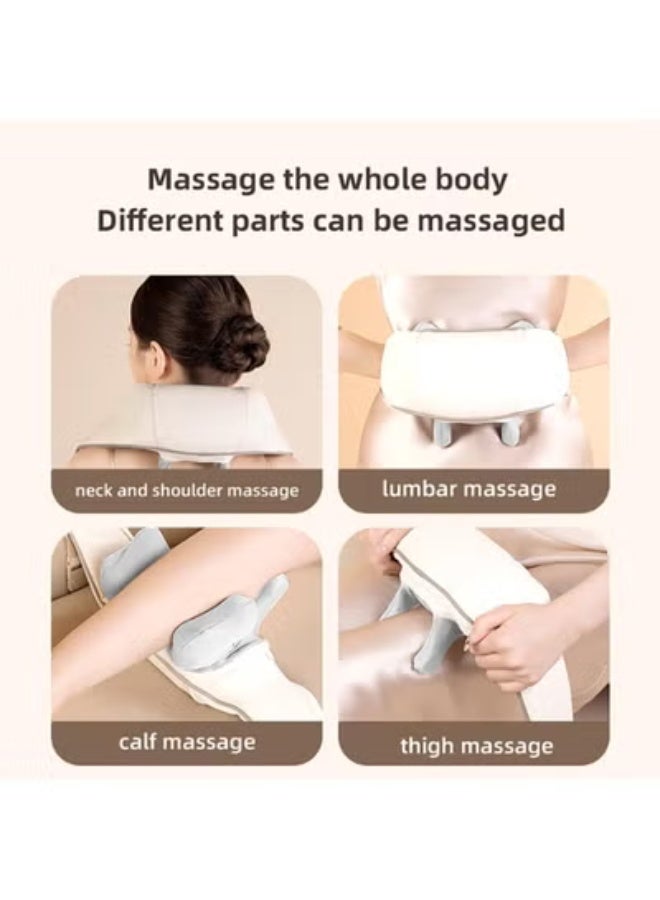 Electric Neck and Shoulder Massager with Heat - Shiatsu Deep Kneading Acupressure Massager, Hands-Free Design for Stress and Pain Relief - Image 3